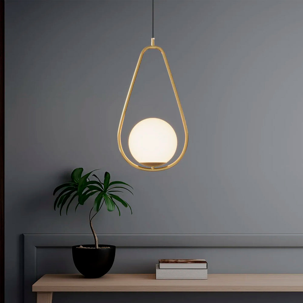 LAMPARA VECTOR GOTA DORADA